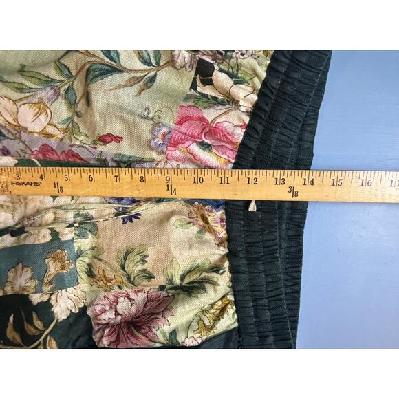 Alemais Designer Patchwork Pants Elastic Waist Size 6 Lagenlook Boho Cottage - Picture 5 of 11